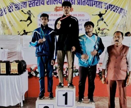 जशपुर के अरमान टोप्पो 100 मीटर दौड़ में बने  राज्य चैंपियन