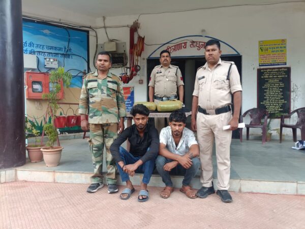 कोरबा से बनारस जा रही बस में गांजा तस्करी