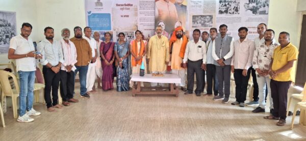 भाजपा कार्यालय तिल्दा – नेवरा में  राष्ट्रीय उपभोक्ता संरक्षण फोरम के  अध्यक्ष डॉ. राकेश दास मिश्रा का स्वागत