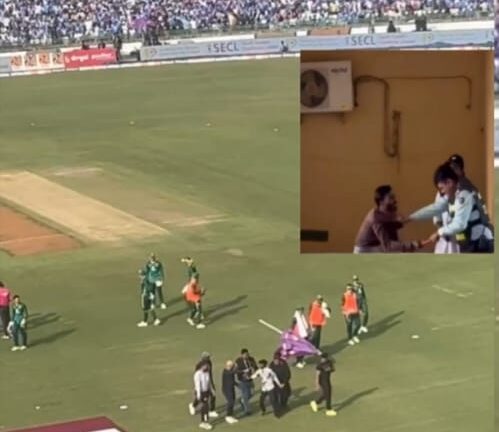 रायपुर में अंतर्राष्ट्रीय क्रिकेट मैच के दौरान अव्यवस्था, सुरक्षा गार्डों की पिटाई का वीडियो वायरल