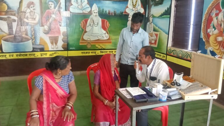 साहू संघ व एमजीएम नेत्र संस्थान के सहयोग से निःशुल्क नेत्र जाँच शिविर