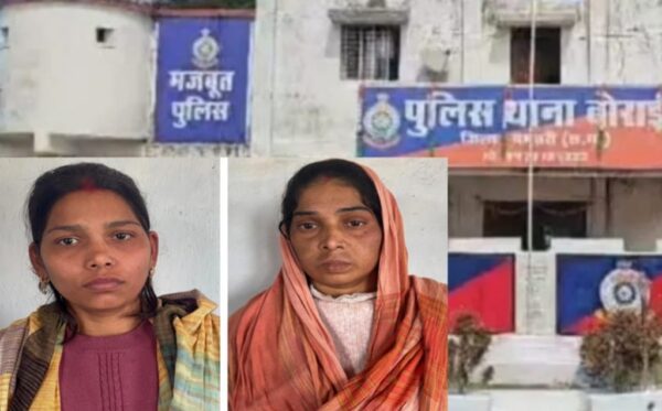 बोराई चेकपोस्ट पर बस से 35 किलो गांजा जब्त , दो अंतर्राज्यीय महिला तस्कर गिरफ्तार