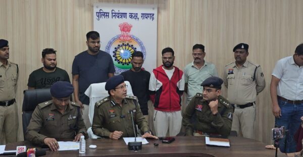 रायगढ़ पुलिस की इंटर स्टेट क्रिकेट सट्टा गिरोह पर बड़ी कार्रवाई